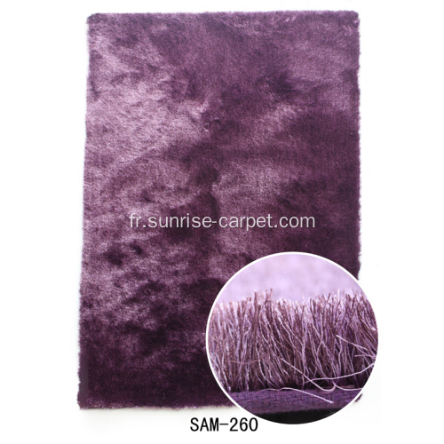 Polyester Soie Shaggy Plain Color Carpet